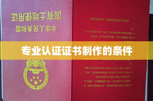 梅列专业认证证书制作的条件