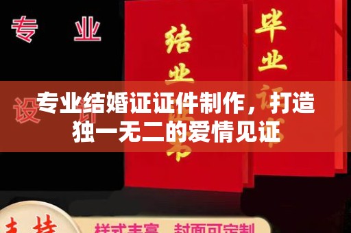 梅列专业结婚证证件制作，打造独一无二的爱情见证