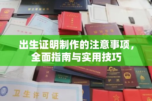梅列出生证明制作的注意事项，全面指南与实用技巧
